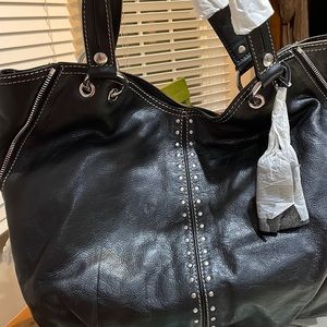 Michael Kors nwt Astor black studded tote